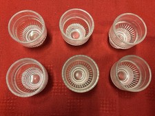 6 DDR Schnapsgläser Stamper Likörgläser Pressglas Mitropa Vintage 4cl