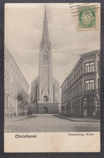 6448. Ak Norwegen Norge Oslo Christiania Uranienborg Kirke 1908