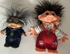 DAM Troll Opa Lucky Old Man und Gnom Troll DDR