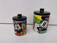 2 Disney Enesco von Britto Mickey Mouse Pluto Keksdosen