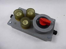 alter 500V Hauptschalter Maschinenschalter mit Sicherungen DDR 24 x 13 x 10 cm