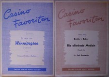 Noten: 2 x Casino Favoriten, Es war am Winnipegsee Dixieland von Niepel-Milten