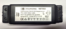 TIANXING Modell VET060 NV-Halogen NV-Transformator 11,5V SELV 20-60 Watt 60W R+