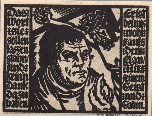 Notgeld stadt erfurt scheine - stadt,