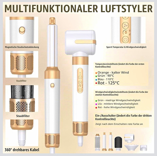 Multi styler weiß gold - multi-styler, weiß/gold