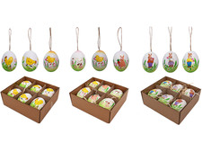 6 Ostereier Anhänger Ostern