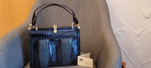 Handtasche echt kroko leder - echt,