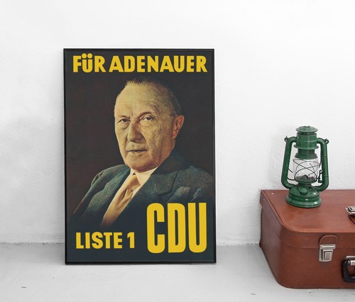 Poster cdu konrad adenauer - cdu,