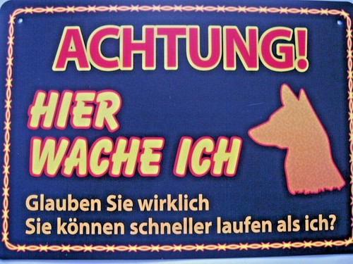 Hund warnschild vorsicht - hund,
