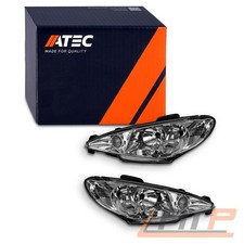 2x SCHEINWERFER HAUPTSCHEINWERFER H7/H7 LINKS + RECHTS FÜR PEUGEOT 206 AB BJ 98-