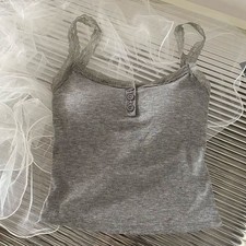 Damen Slim Fit Mode Spitze Camisole Weste mit Brustpolsterung für Urlaub