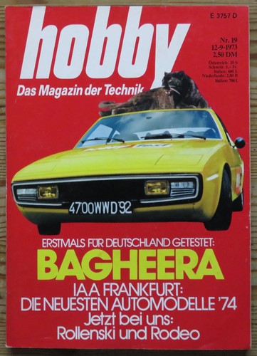 Hobby test matra - hobby, 19/73