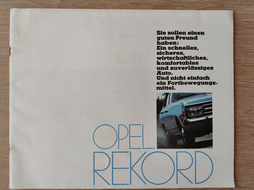 Original prospekt opel - prospekt,
