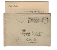 Feldpost Februar 1945 mit