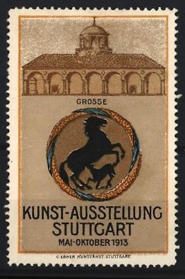 Reklamemarke stuttgart große - stuttgart,,