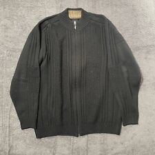 engbers Sweater Zipper Jacke Strick Schwarz Gr. L 52 Wolle