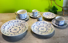 Jäger Eisenberg SAKS Original blau Geschirr für 1 Pers. 10 tlg. indisch blau 