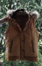 Street-one ärmellose Jacke ockergelb Größe 40 mit gefütterter Kapuze