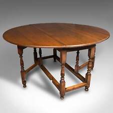 Antiker Torbeintisch mit 4-6