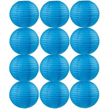 Papierlaternen blau, 12