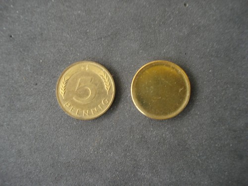 Münzrohling pfennig stück - münzrohling,