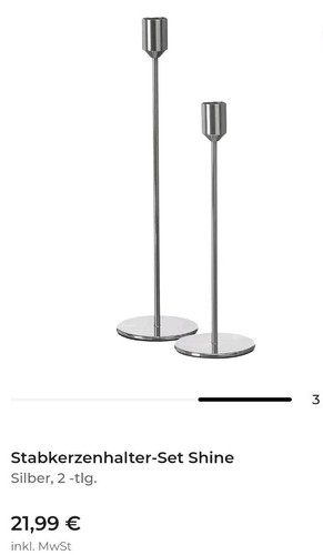 Stabkerzenhalter set shine - set,