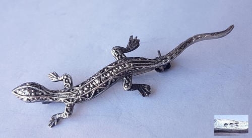 Brosche eidechse salamander - brosche,, eidechse/