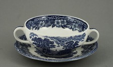 Enoch Wedgwood "Woodland" Teile zur Wahl teller tasse blau england  platte dose