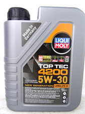 Liqui Moly Top Tec 5W30 4200 Motoröl Benzin Diesel Hybrid BMW VW MB 1Liter