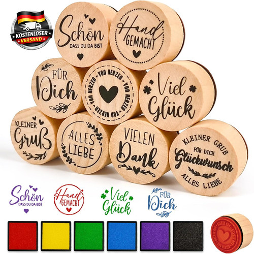 Holzstempel set für - holzstempel,