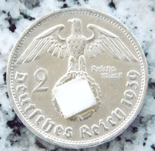 2 Reichsmark 1939 B Hindenburg