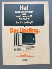 Das Unding Braun sixtant 6006 70s retro 1971 Vintage Ad Werbung Reklame