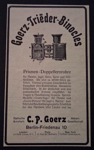 Goerz trieder binocles - trieder,