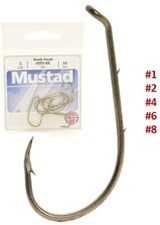 MUSTAD 9555-BR Allround Aal Angelhaken m. geschränktem Öhr