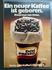 Dospresso Onko Kaffee retro 70s Original 1973 Vintage Advert Werbung Reklame