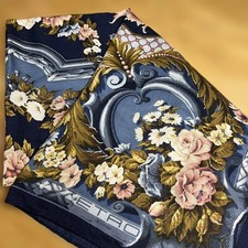 Etro Schal Blumenmuster Navy