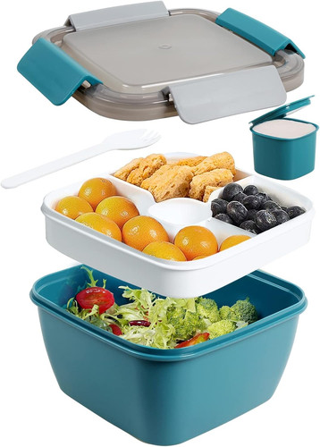 Salatbox 1500ml mit fächern - 1500ml,