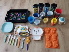 26* Baby/Kind/Geschirr/Becher/Silikon/Besteck/Disney/Diddl/NUK/Playmobil/Backen