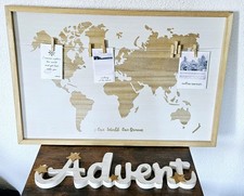 Satz Dekor Tisch-/Wandbild 60x40x2 cm Wanddekoration Holz