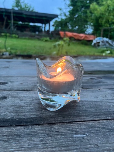 Vintage glas teelichthalter - vintage,