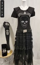 Glitzer Nieten Strass Gothic