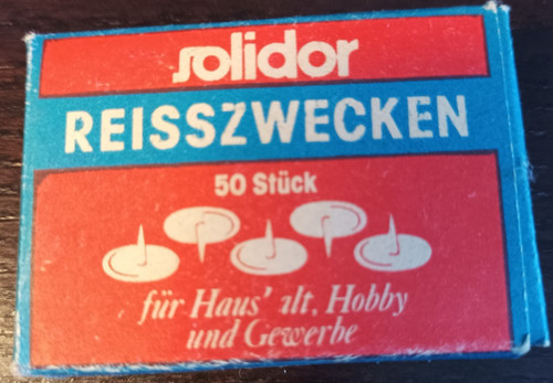 Ddr solidor reisszwecken - solidor, veb