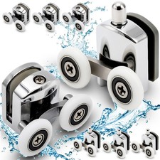 8 Stück Duschkabinenrollen Set 4x Obere 4x Untere Rolle für Duschkabinen Retoo