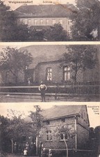 AK Fraustadt Weigmannsdorf -Warenhandlung-gel. 1920 RAR  Wschowa Lissa Schlesien