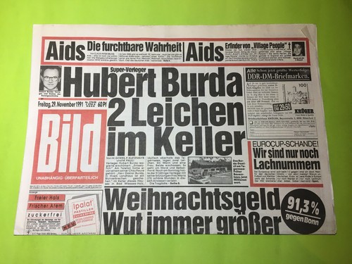 Bild zeitung november - zeitung,,