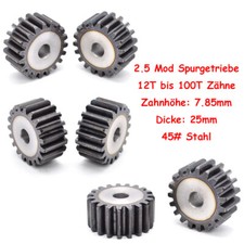 2.5 Mod Stirnrad 12T~100T