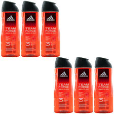 Adidas TEAM FORCE Duschgel 6 x 400ml XL Flasche - Körper - Haare - Gesicht