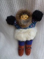 Vintage Inuit Volkskunst Fell