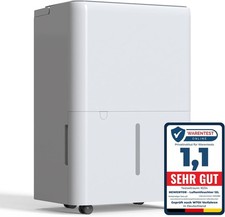 Luftentfeuchter 12 L/Tag – leise 35 dB, 190 W, ideal für Keller bis 25 m², Timer