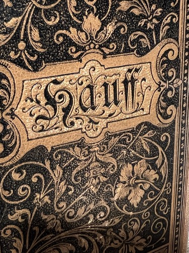 Sehr altes buch hauff - altes, band